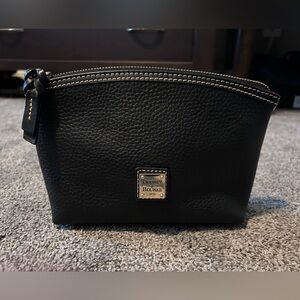 Dooney and Bourke pebble leather dome cosmetic pouch